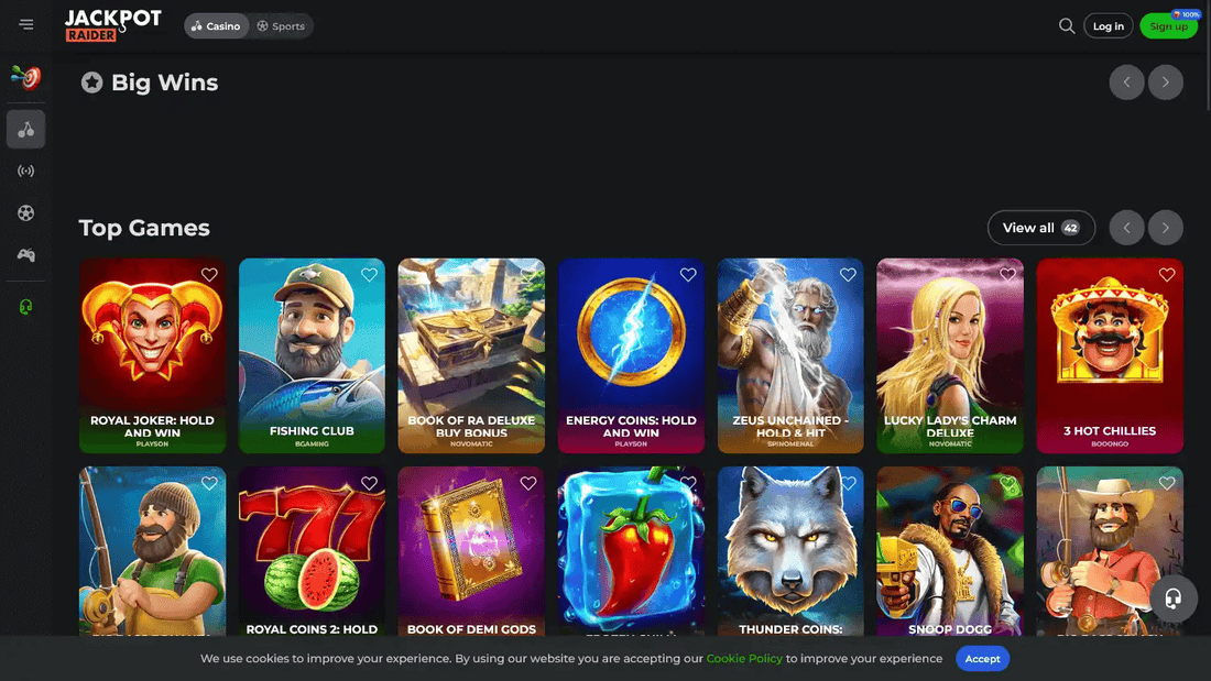 JackpotRaider Casino